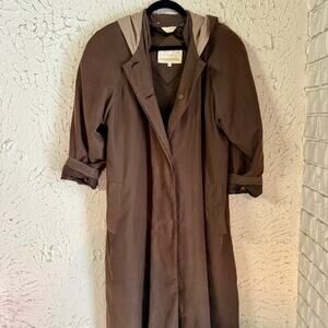 Vintage New York Harbor Brown Women's Trench Coat
